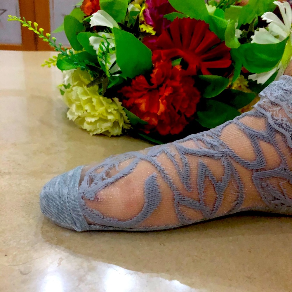 Fancy gray socks